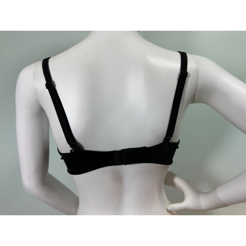 Victoria's Secret Very Sexy Push Up Bra Size 36C Black Underwire Padded Lingerie - Picture 2 of 3